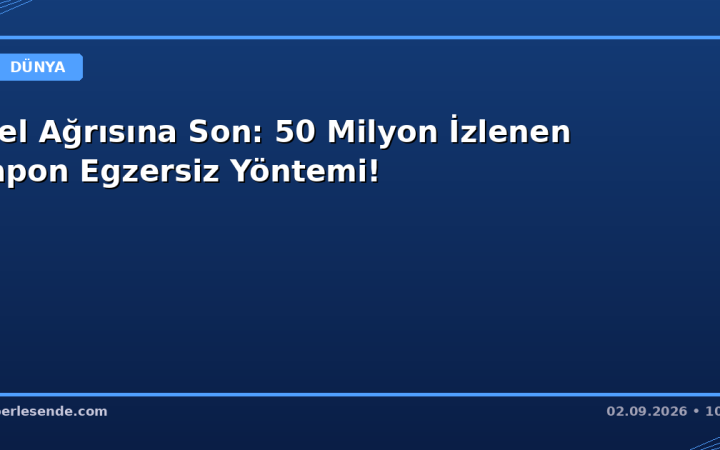 Bel Ağrısına Son: 50 Milyon İzlenen Japon Egzersiz Yöntemi!
