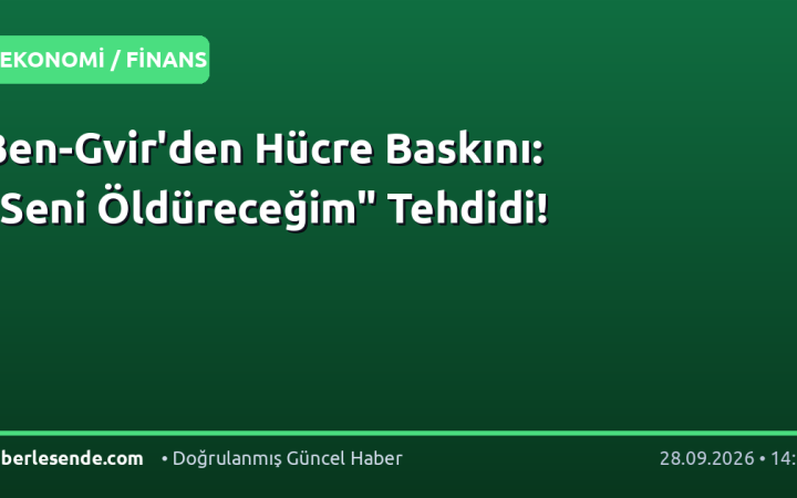 Ben-Gvir'den Hücre Baskını: "Seni Öldüreceğim" Tehdidi!