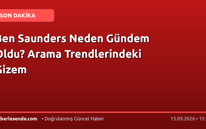 Ben Saunders Neden Gündem Oldu? Arama Trendlerindeki Gizem