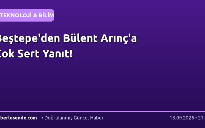 Beştepe'den Bülent Arınç'a Çok Sert Yanıt!