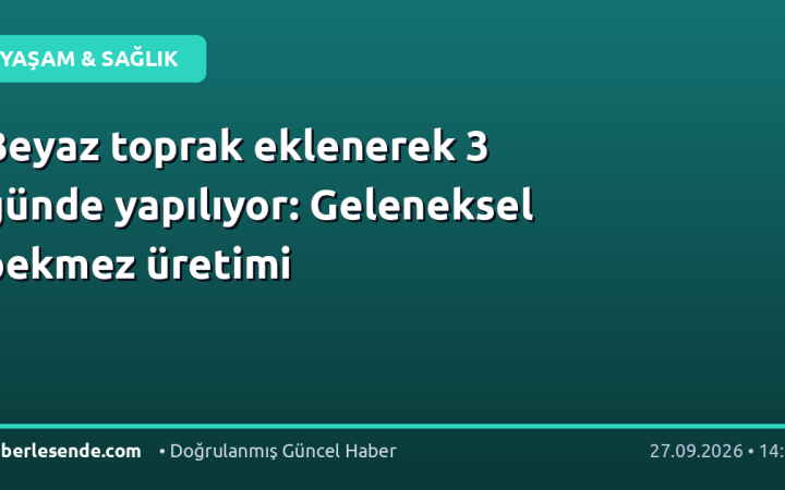 Beyaz toprak eklenerek 3 günde yapılıyor: Geleneksel pekmez üretimi