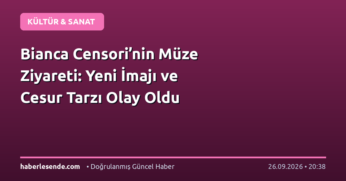 Bianca Censori’nin Müze Ziyareti: Yeni İmajı ve Cesur Tarzı Olay Oldu