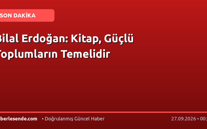 Bilal Erdoğan: Kitap, Güçlü Toplumların Temelidir