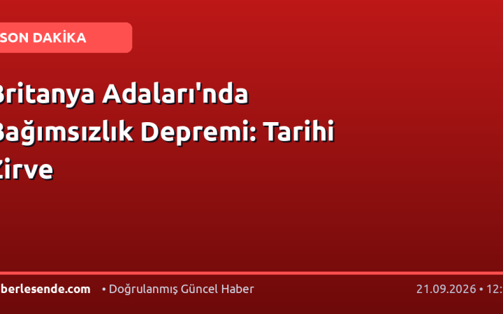 Britanya Adaları'nda Bağımsızlık Depremi: Tarihi Zirve