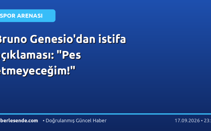 Bruno Genesio'dan istifa açıklaması: "Pes etmeyeceğim!"