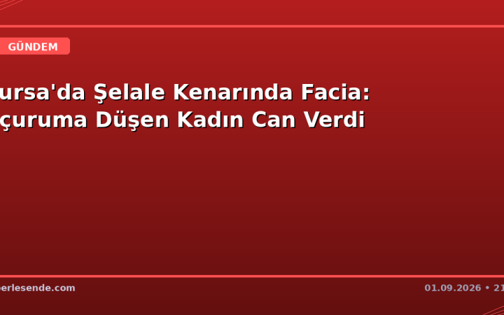 Bursa'da Şelale Kenarında Faciа: Uçuruma Düşen Kadın Can Verdi