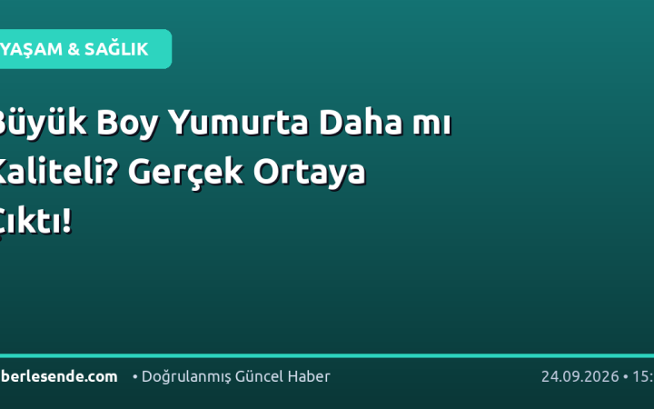 Büyük Boy Yumurta Daha mı Kaliteli? Gerçek Ortaya Çıktı!