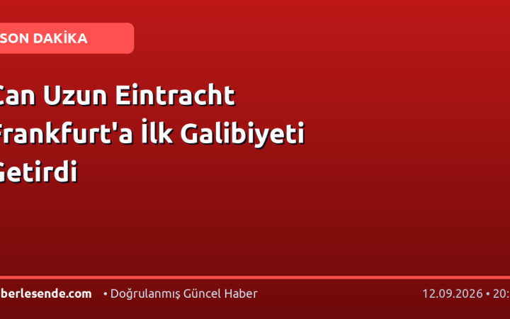 Can Uzun Eintracht Frankfurt'a İlk Galibiyeti Getirdi