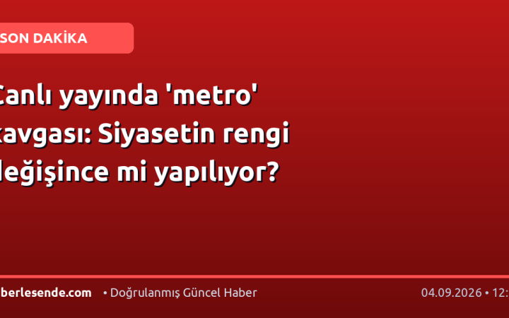 Canlı yayında 'metro' kavgası: Siyasetin rengi değişince mi yapılıyor?