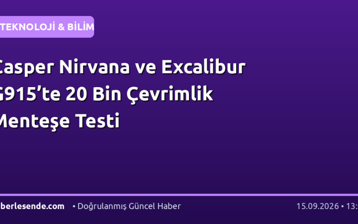 Casper Nirvana ve Excalibur G915’te 20 Bin Çevrimlik Menteşe Testi