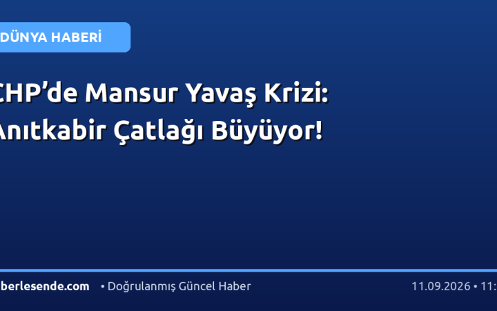 CHP’de Mansur Yavaş Krizi: Anıtkabir Çatlağı Büyüyor!
