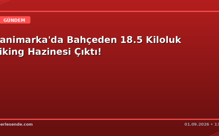 Danimarka'da Bahçeden 18.5 Kiloluk Viking Hazinesi Çıktı!