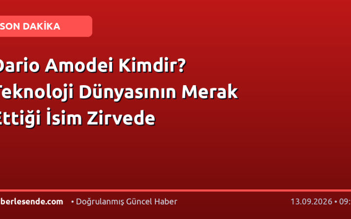 Dario Amodei Kimdir? Teknoloji Dünyasının Merak Ettiği İsim Zirvede