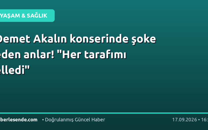 Demet Akalın konserinde şoke eden anlar! "Her tarafımı elledi"