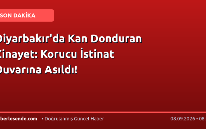 Diyarbakır'da Kan Donduran Cinayet: Korucu İstinat Duvarına Asıldı!