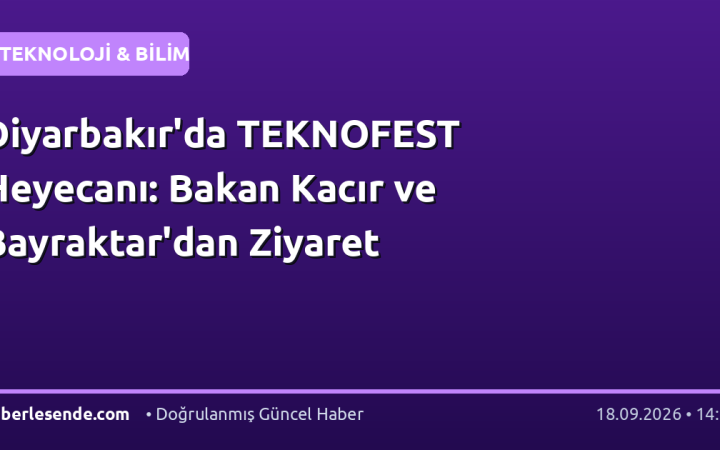 Diyarbakır'da TEKNOFEST Heyecanı: Bakan Kacır ve Bayraktar'dan Ziyaret