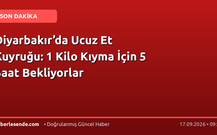 Diyarbakır’da Ucuz Et Kuyruğu: 1 Kilo Kıyma İçin 5 Saat Bekliyorlar