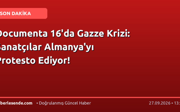 Documenta 16'da Gazze Krizi: Sanatçılar Almanya'yı Protesto Ediyor!
