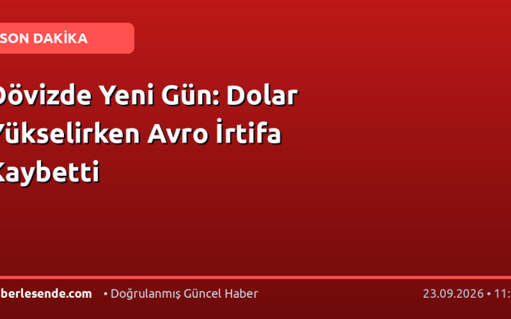 Dövizde Yeni Gün: Dolar Yükselirken Avro İrtifa Kaybetti