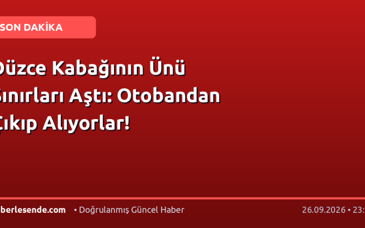 Düzce Kabağının Ünü Sınırları Aştı: Otobandan Çıkıp Alıyorlar!