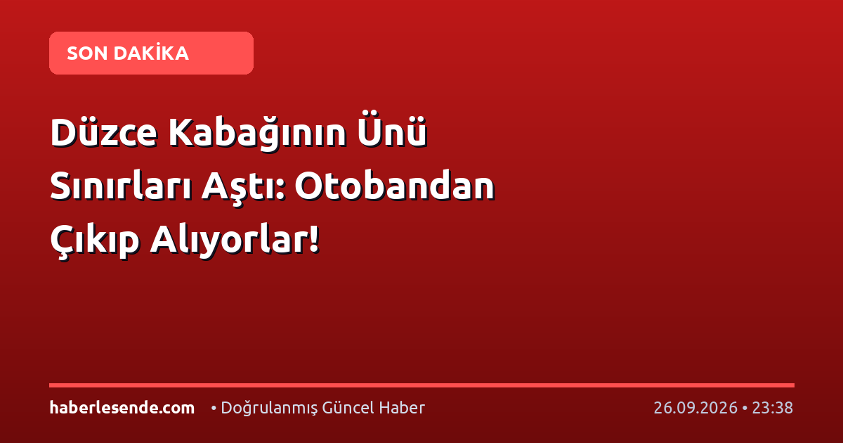 Düzce Kabağının Ünü Sınırları Aştı: Otobandan Çıkıp Alıyorlar!