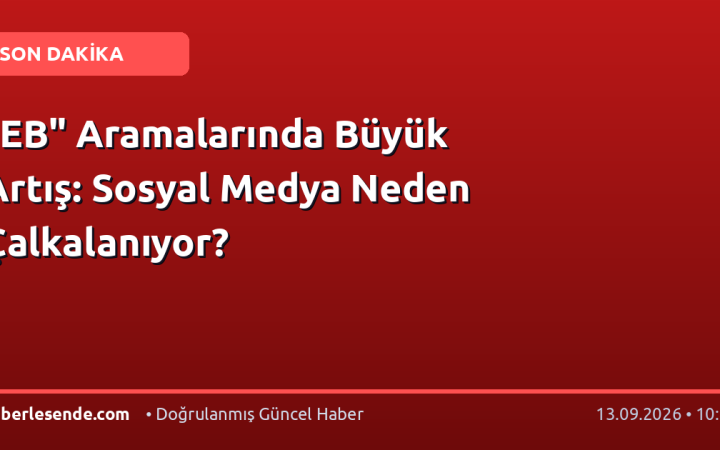 "EB" Aramalarında Büyük Artış: Sosyal Medya Neden Çalkalanıyor?