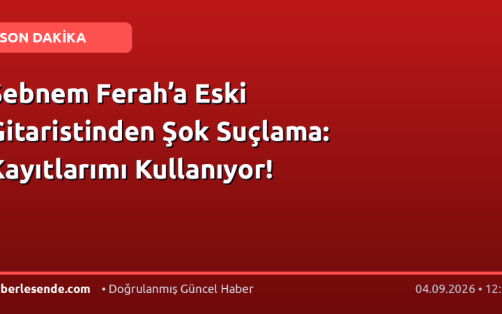 Şebnem Ferah’a Eski Gitaristinden Şok Suçlama: Kayıtlarımı Kullanıyor!