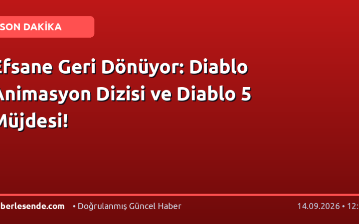 Efsane Geri Dönüyor: Diablo Animasyon Dizisi ve Diablo 5 Müjdesi!