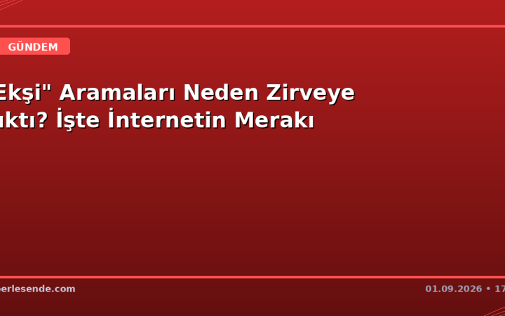 "Ekşi" Aramaları Neden Zirveye Çıktı? İşte İnternetin Merakı