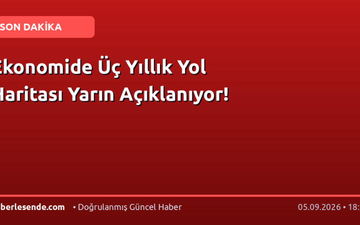 Ekonomide Üç Yıllık Yol Haritası Yarın Açıklanıyor!