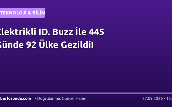 Elektrikli ID. Buzz İle 445 Günde 92 Ülke Gezildi!