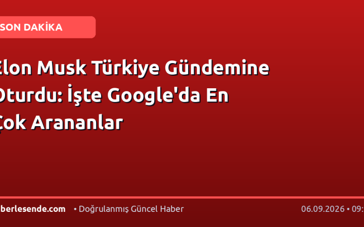 Elon Musk Türkiye Gündemine Oturdu: İşte Google'da En Çok Arananlar