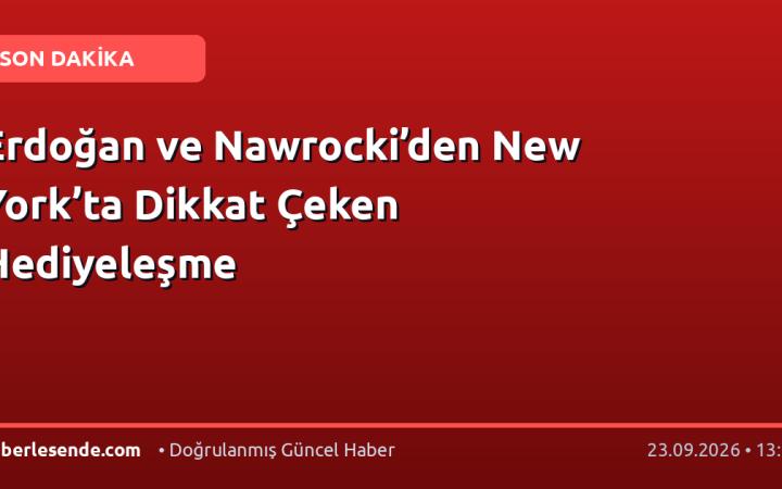 Erdoğan ve Nawrocki’den New York’ta Dikkat Çeken Hediyeleşme