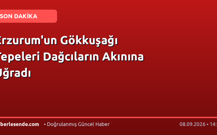 Erzurum'un Gökkuşağı Tepeleri Dağcıların Akınına Uğradı