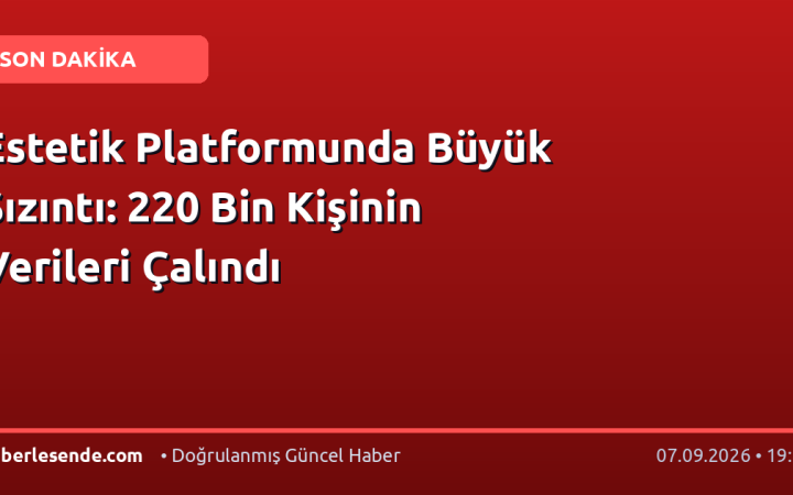 Estetik Platformunda Büyük Sızıntı: 220 Bin Kişinin Verileri Çalındı