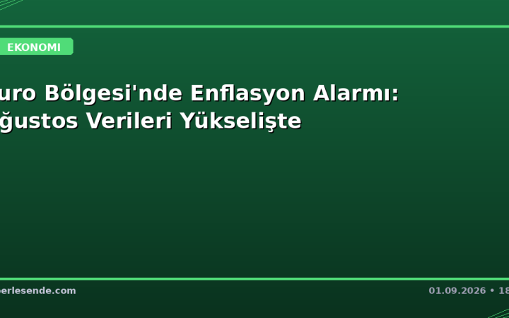 Euro Bölgesi'nde Enflasyon Alarmı: Ağustos Verileri Yükselişte