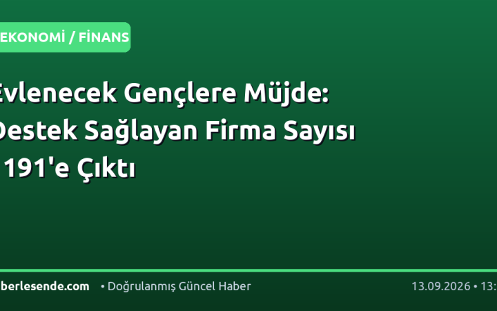 Evlenecek Gençlere Müjde: Destek Sağlayan Firma Sayısı 1191'e Çıktı
