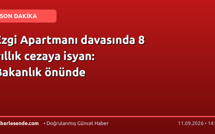 Ezgi Apartmanı davasında 8 yıllık cezaya isyan: Bakanlık önünde