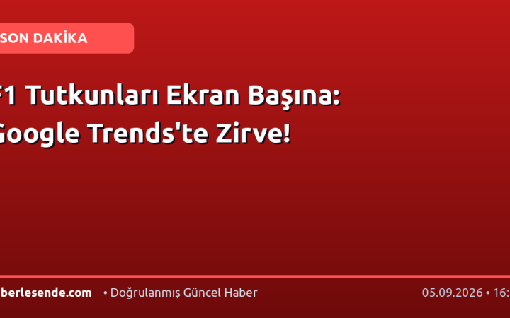 F1 Tutkunları Ekran Başına: Google Trends'te Zirve!