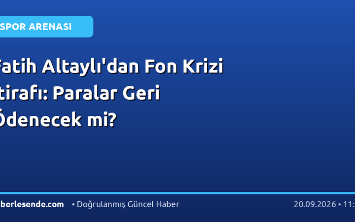Fatih Altaylı'dan Fon Krizi İtirafı: Paralar Geri Ödenecek mi?