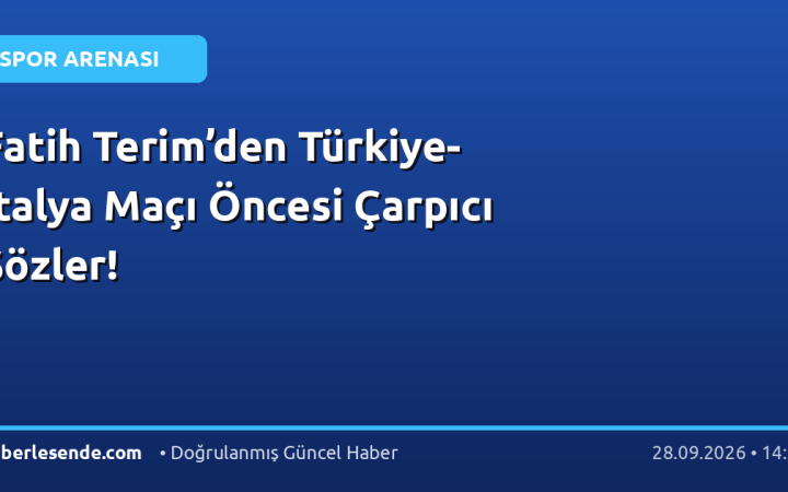 Fatih Terim’den Türkiye-İtalya Maçı Öncesi Çarpıcı Sözler!