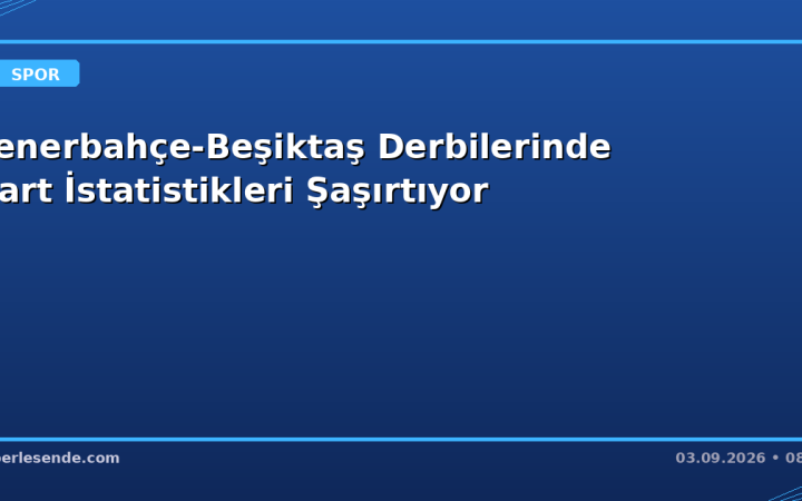 Fenerbahçe-Beşiktaş Derbilerinde Kart İstatistikleri Şaşırtıyor