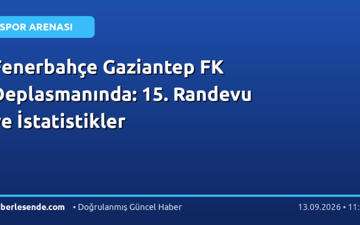 Fenerbahçe Gaziantep FK Deplasmanında: 15. Randevu ve İstatistikler
