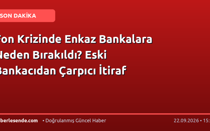Fon Krizinde Enkaz Bankalara Neden Bırakıldı? Eski Bankacıdan Çarpıcı İtiraf