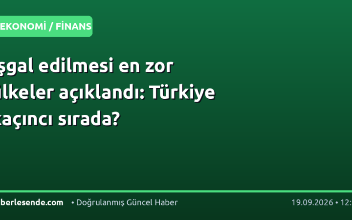 İşgal edilmesi en zor ülkeler açıklandı: Türkiye kaçıncı sırada?