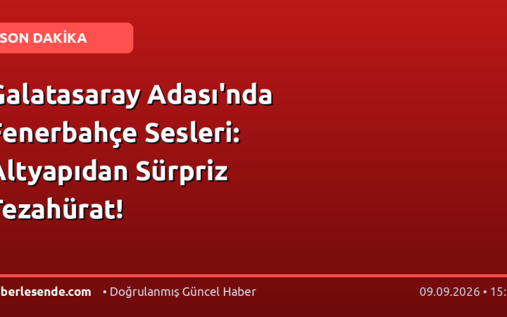 Galatasaray Adası'nda Fenerbahçe Sesleri: Altyapıdan Sürpriz Tezahürat!