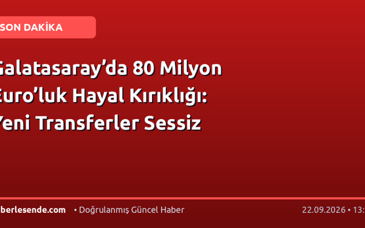 Galatasaray’da 80 Milyon Euro’luk Hayal Kırıklığı: Yeni Transferler Sessiz