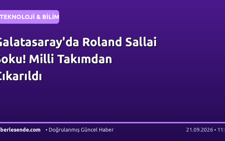 Galatasaray'da Roland Sallai Şoku! Milli Takımdan Çıkarıldı