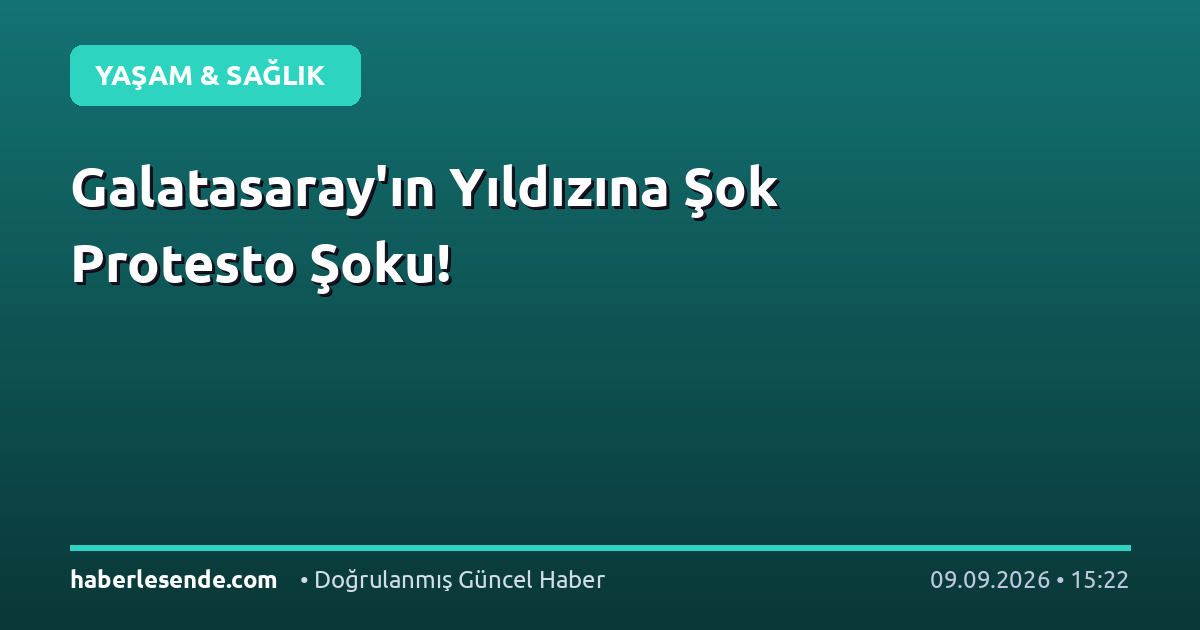 Galatasaray'ın Yıldızına Şok Protesto Şoku!