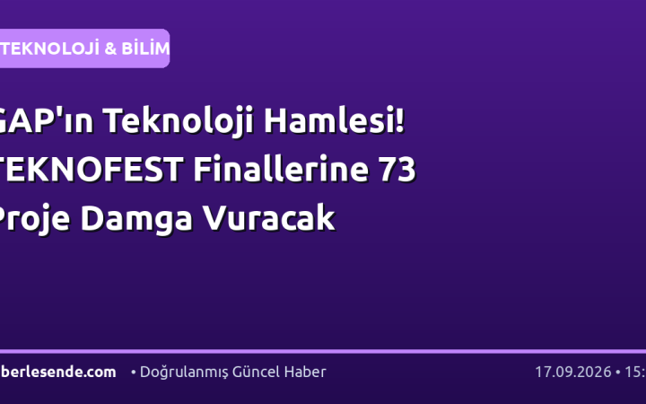 GAP'ın Teknoloji Hamlesi! TEKNOFEST Finallerine 73 Proje Damga Vuracak